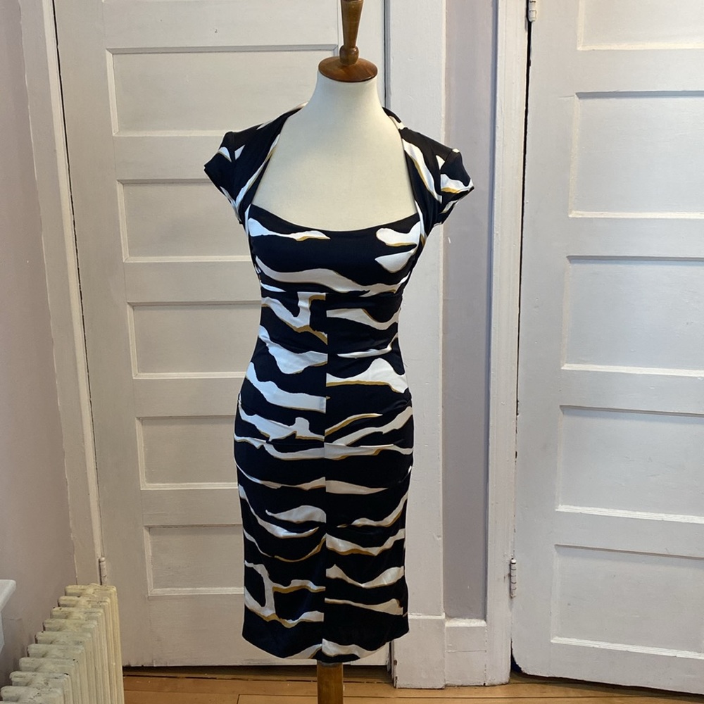 Vintage Cache Silk Dress, Size 4